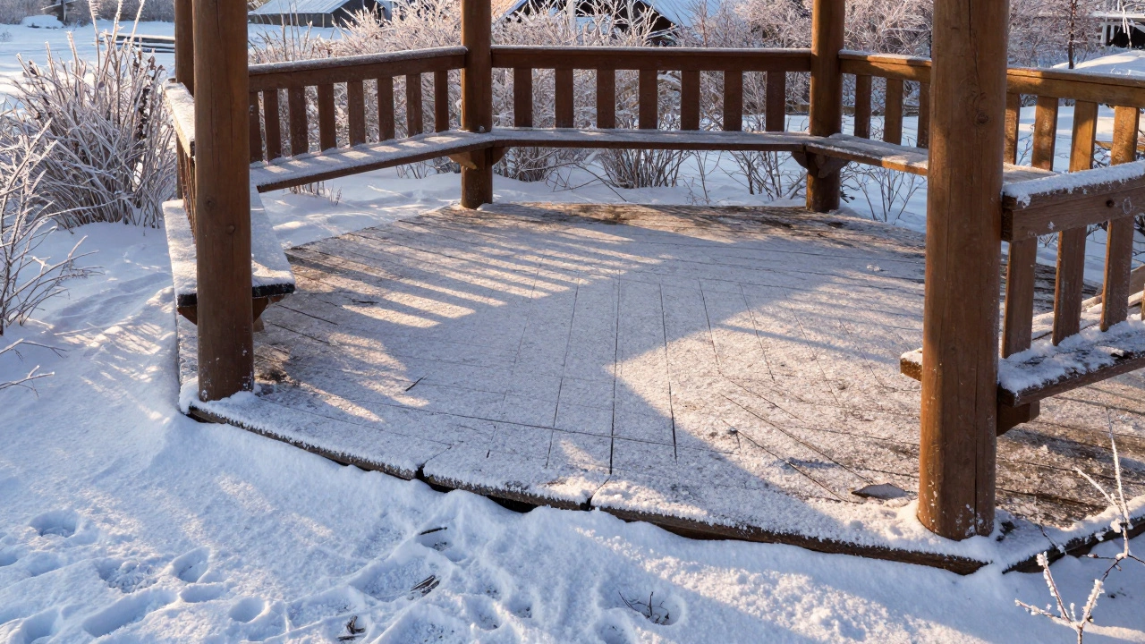 Чем покрыть пол в беседке на улице: лучшие материалы для долговечного настила
