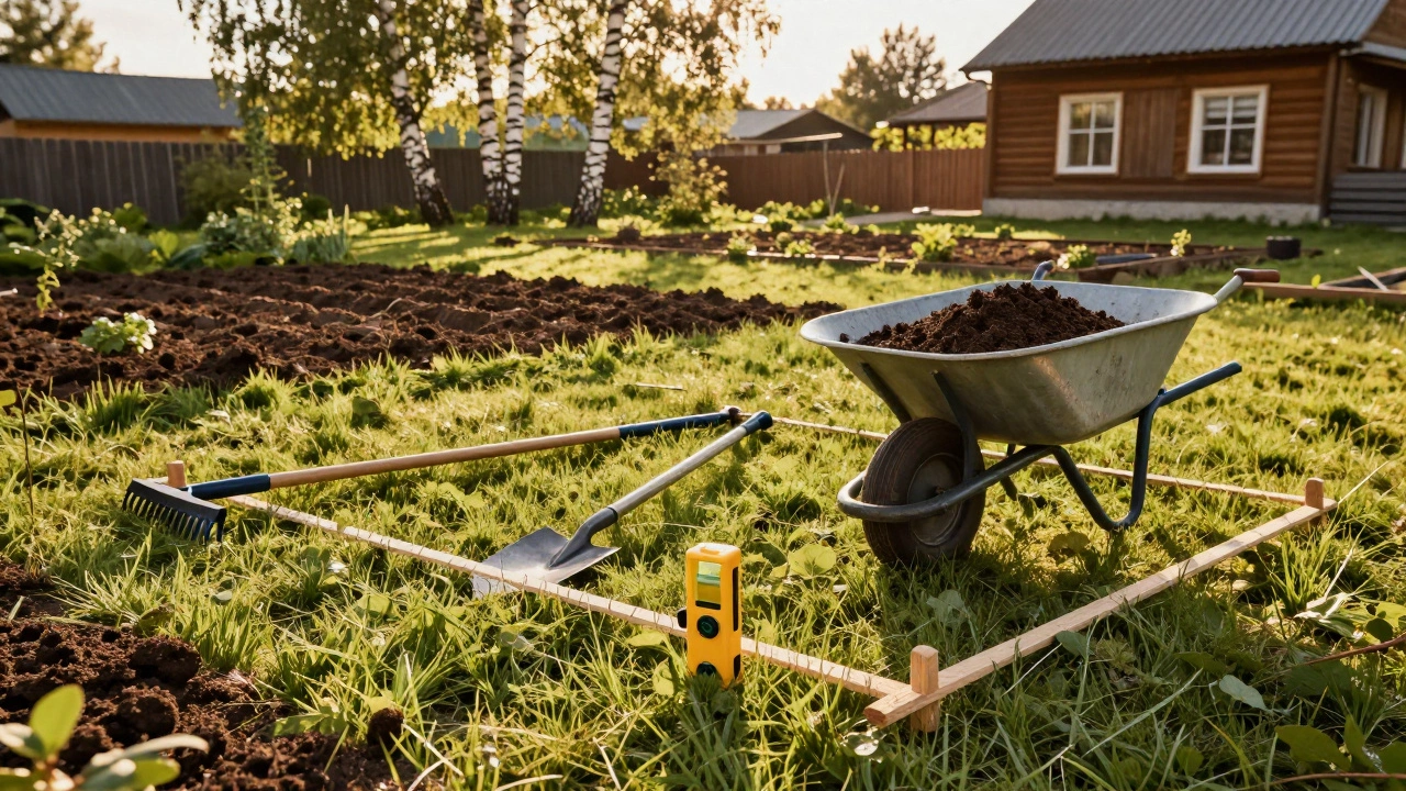 Как выровнять землю на дачном участке своими руками: пошаговая инструкция