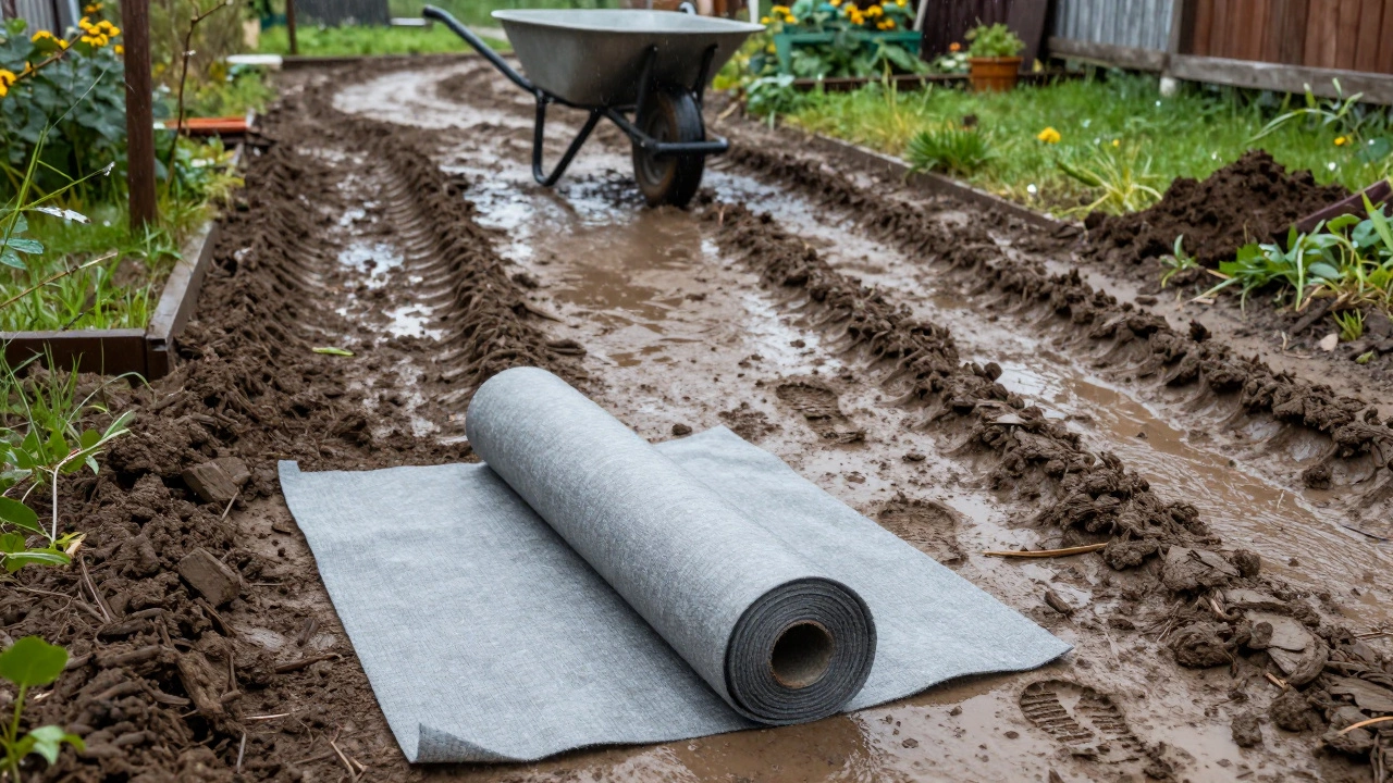 Что постелить на землю на даче: выбираем лучшее покрытие для садовых дорожек