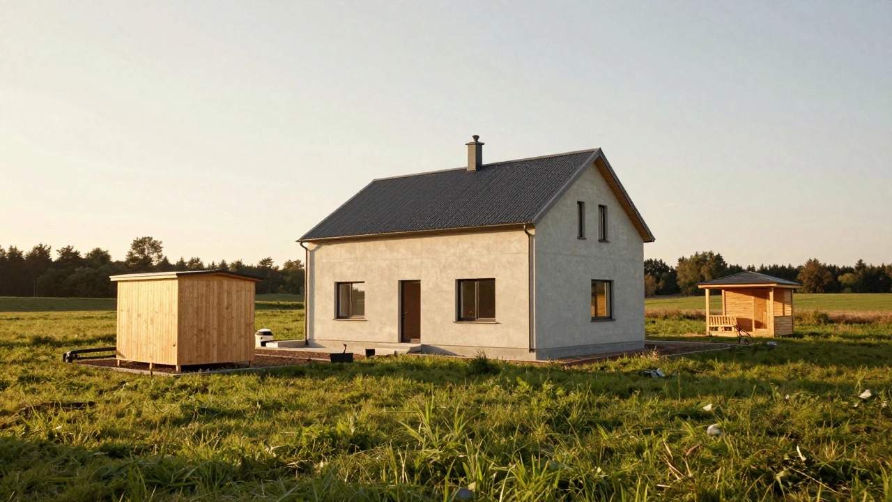 Готовый дом с хозблоком, баней и беседкой на благоустроенном участке